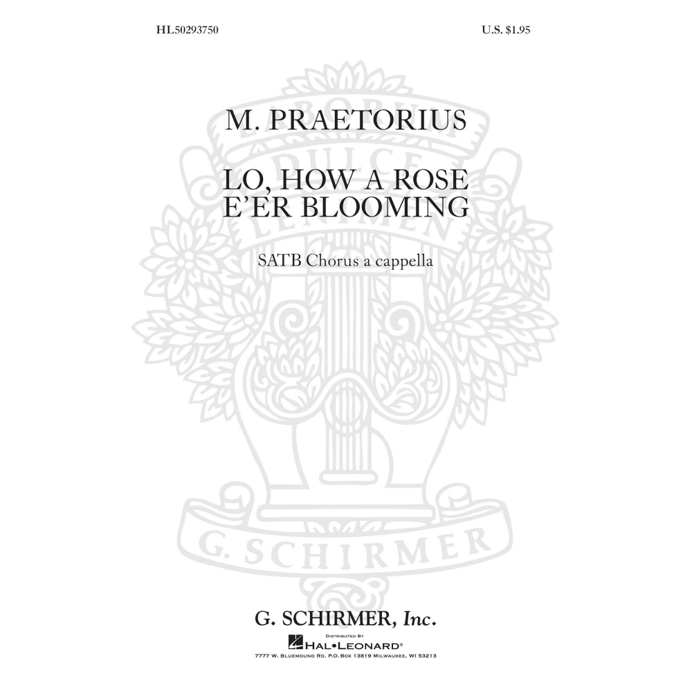 Praetorius, Michael - Lo How A Rose E'er Blooming A Cappella
