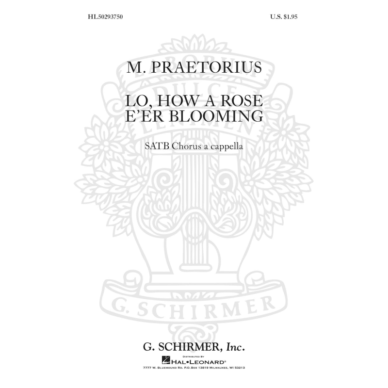 Praetorius, Michael - Lo How A Rose E'er Blooming A Cappella