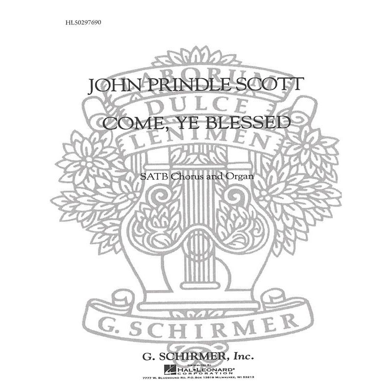Scott, John Prindle - Come Ye Blessed Incidential Solos