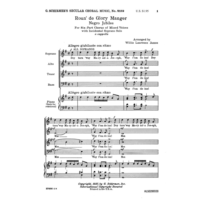 Traditional - Roun' De Glory Manger A Cappella