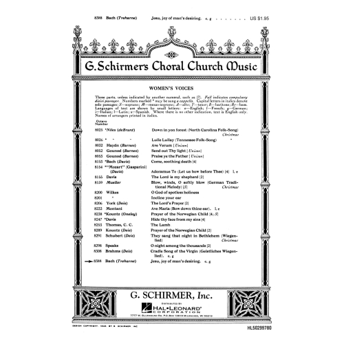 Bach, J.S - Jesu Joy of...