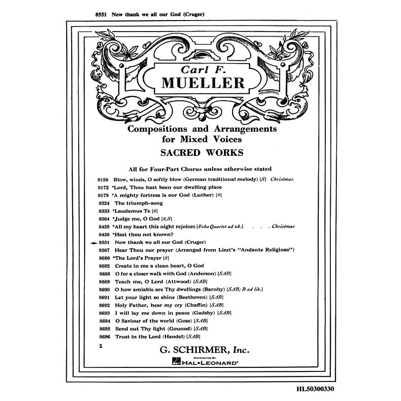 Mueller, Carl F. - Now Thank We All Our God