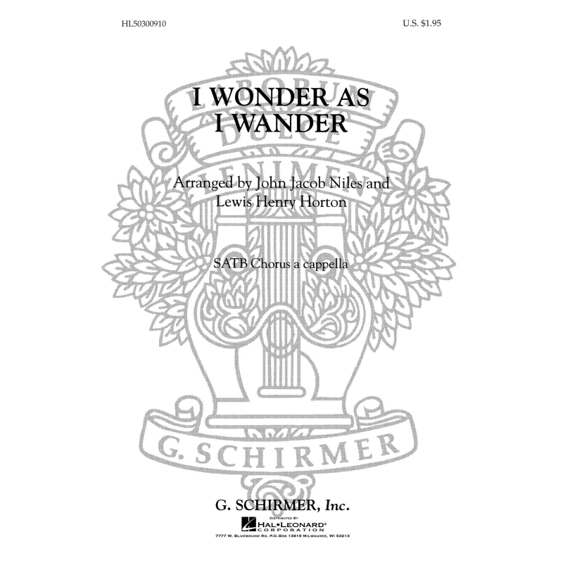 Niles, John Jacob - I Wonder As I Wander