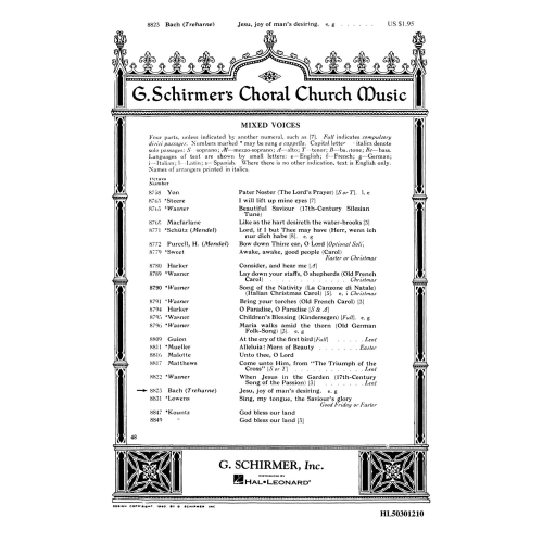 Bach, J.S - Jesu, Joy of...