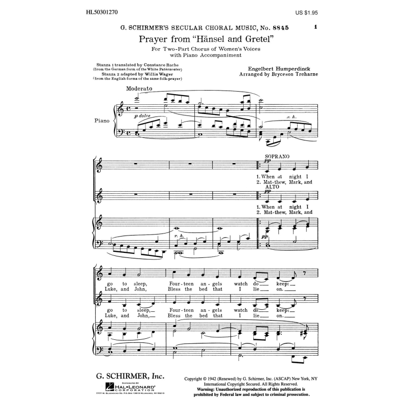 Humperdinck, Engelbert - Prayer From Hansel And Gretel