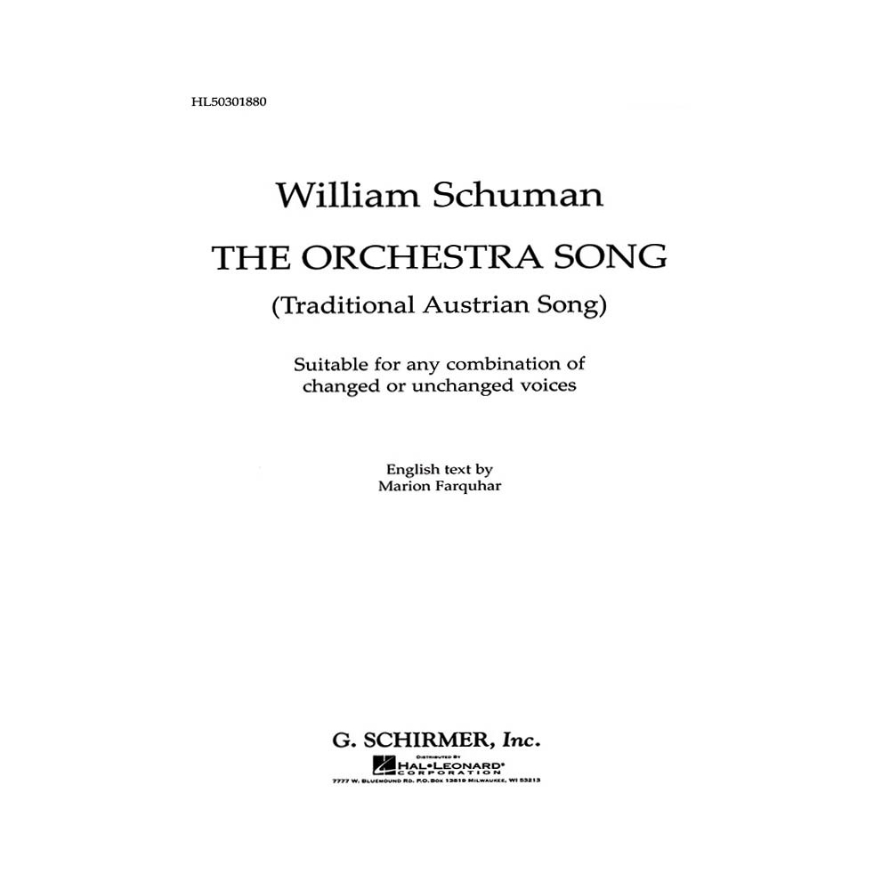 Orchestra Song, The Traditional Austrian Song