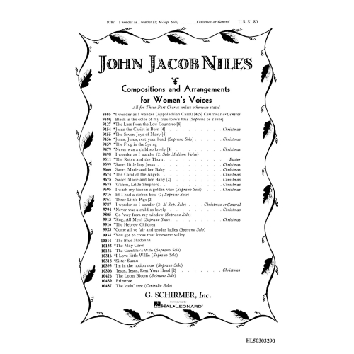 Niles, John Jacob - I...