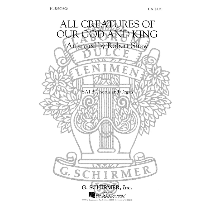 Assisi, Francis Of - All Creatures Of Our God And King