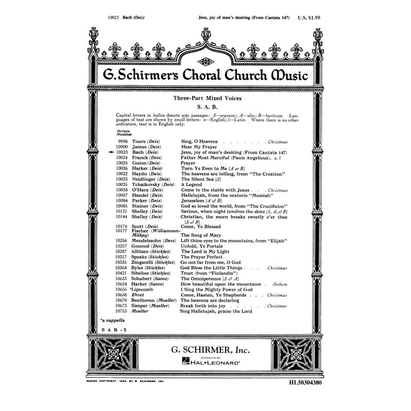 Bach, J.S - Jesu Joy of Man's Desiring