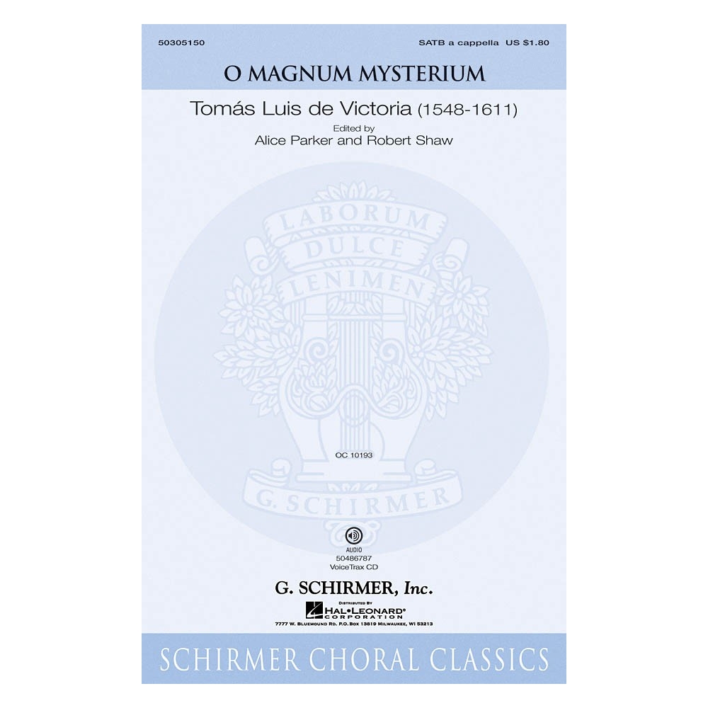 Victoria, Tomás Luis - O Magnum Mysterium