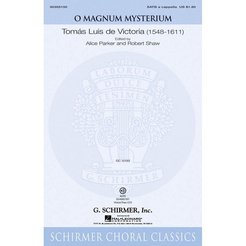 Victoria, Tomás Luis - O Magnum Mysterium