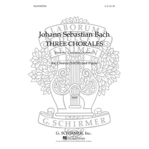 Bach, J.S - 3 Chorales From...