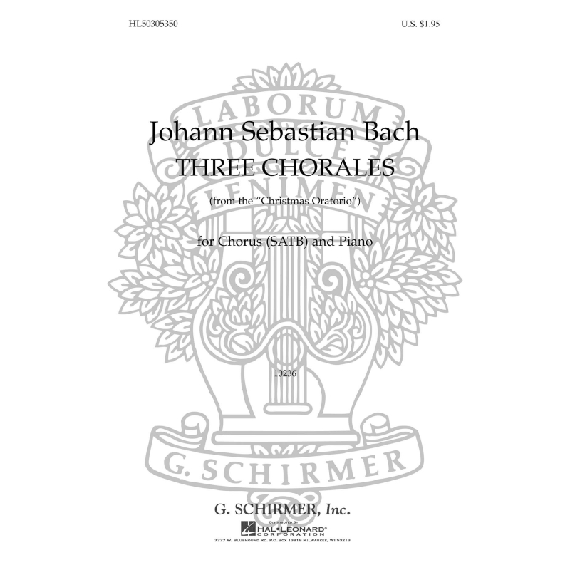 Bach, J.S - 3 Chorales From Christmas Oratorio