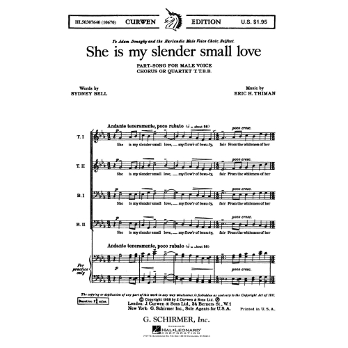 Thiman & Bell - She Is My...