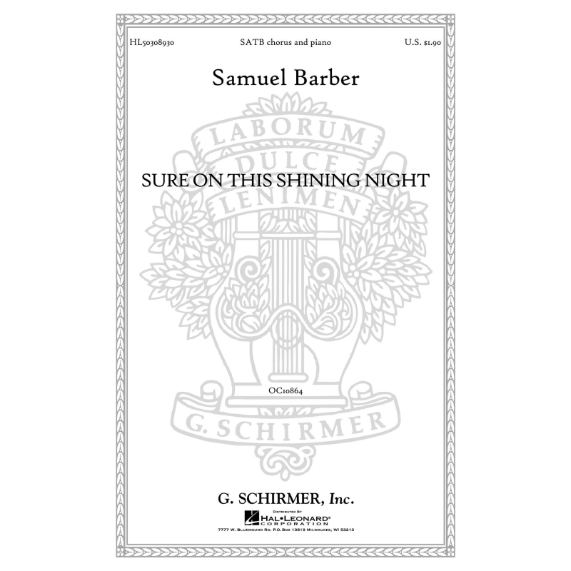 Barber, Samuel - Sure on this shining night, Op. 13, No. 3
