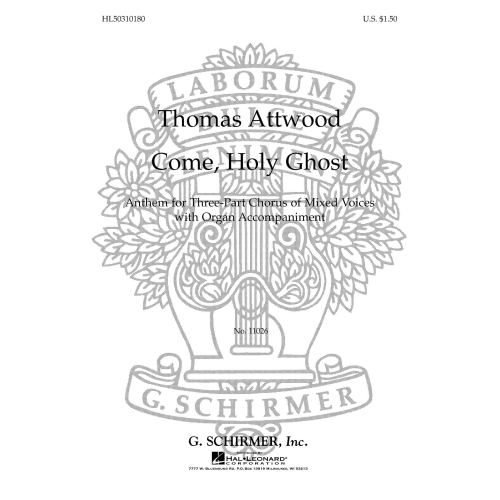 Attwood, Thomas - Come Holy...