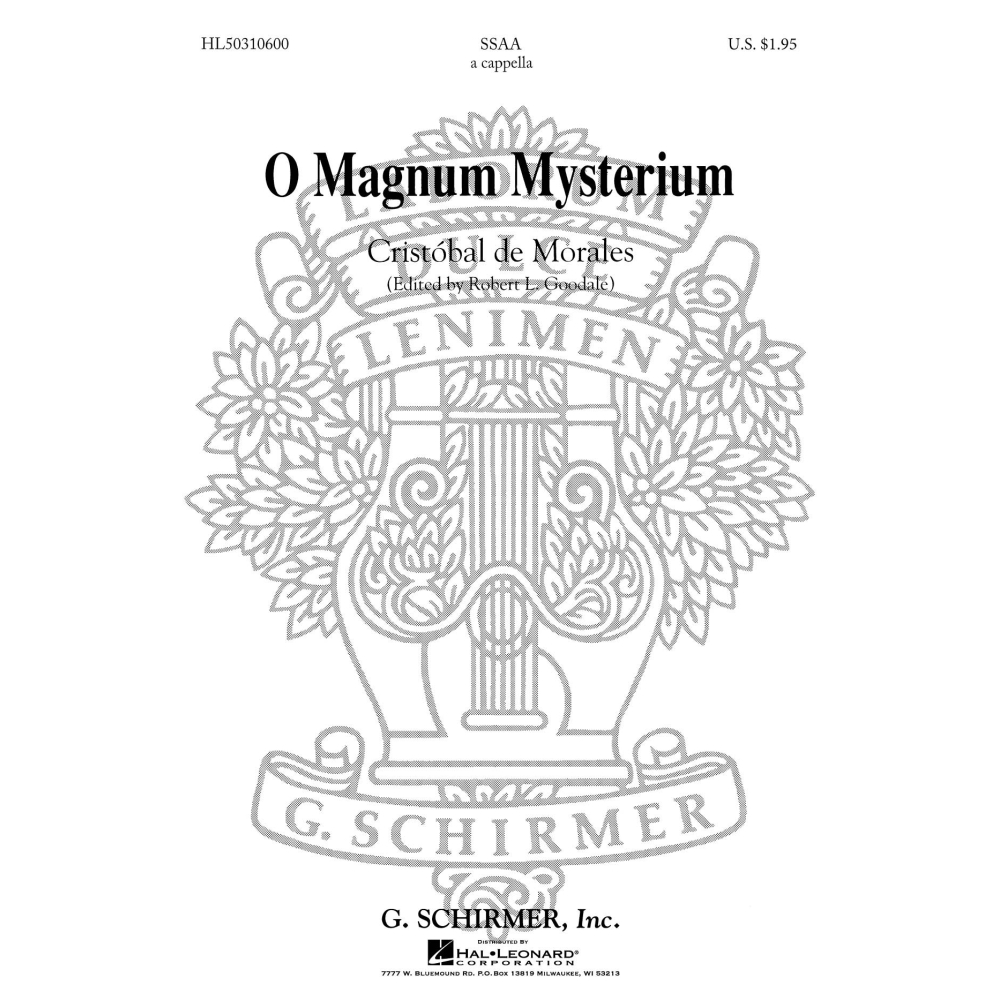 Morales, C - O Magnum Mysterium (O Great Mystery)