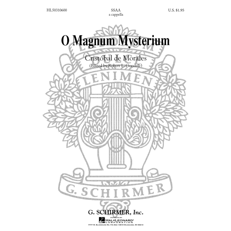 Morales, C - O Magnum Mysterium (O Great Mystery)