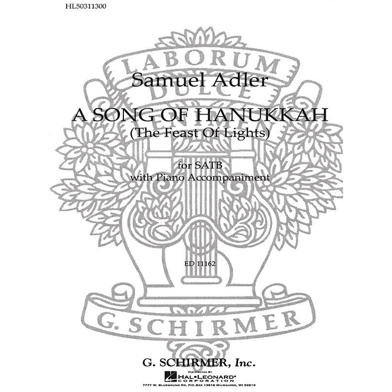Adler, S. - Song Of Hanukkah Feast Of Lights