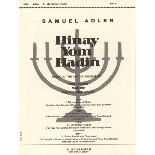Adler, Samuel - Uv'shofar...