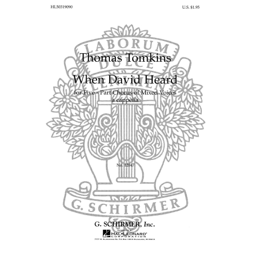 Tomkins, Thomas - When...