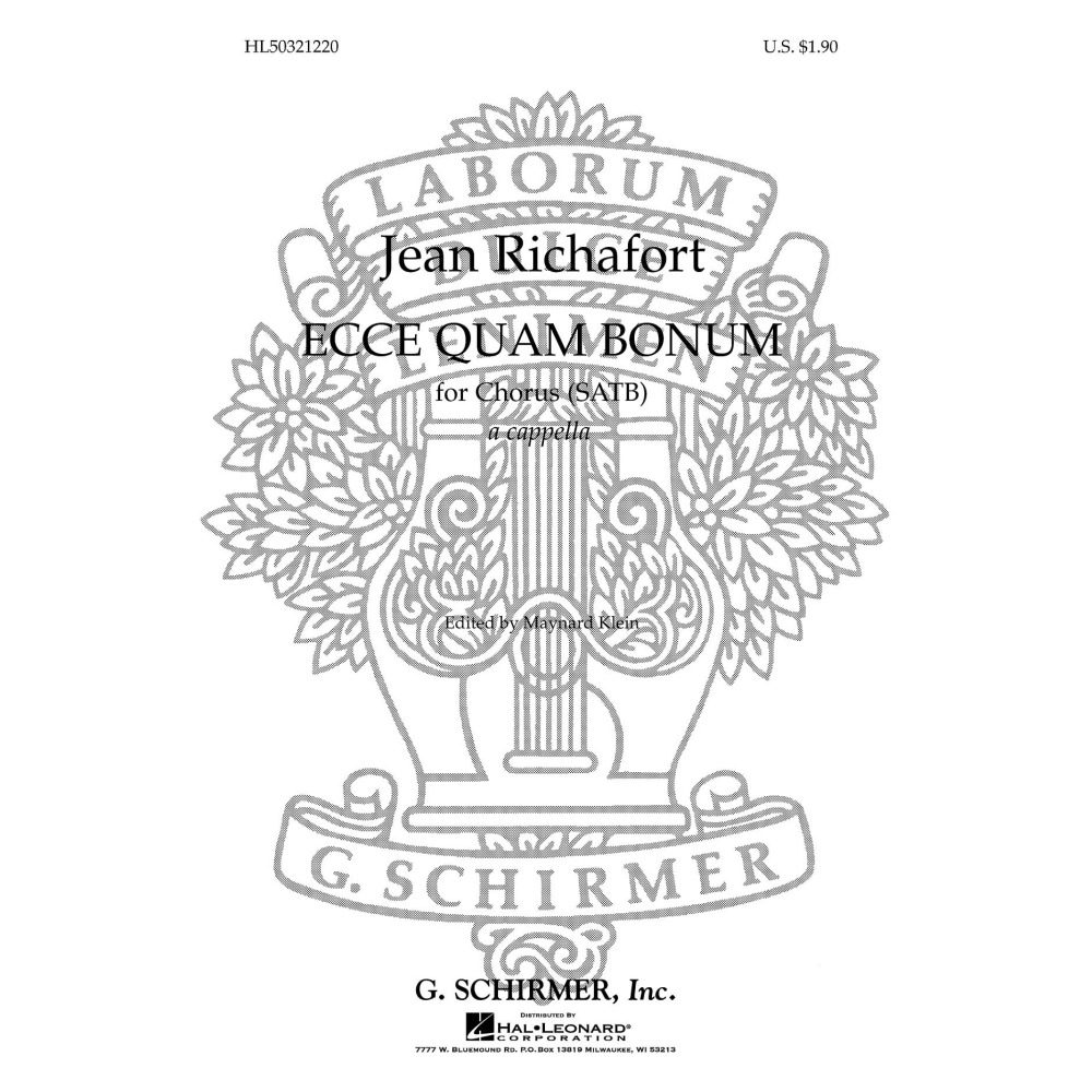 Richafort, J - Ecce Quam Bonum See How Good, How Right