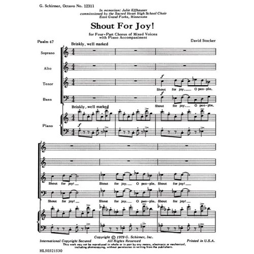 Stocker, D - Shout for Joy!