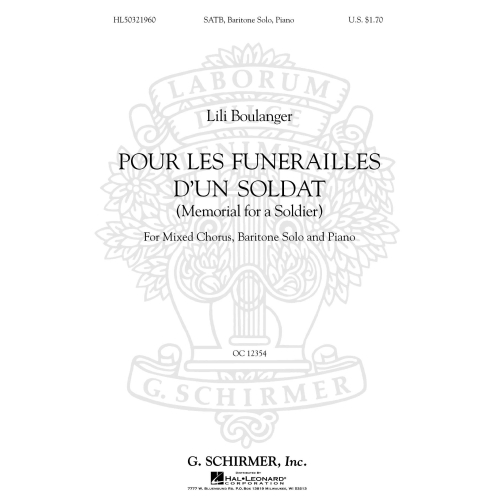 Lili Boulanger: Pour Les Funerailles DUn Soldat