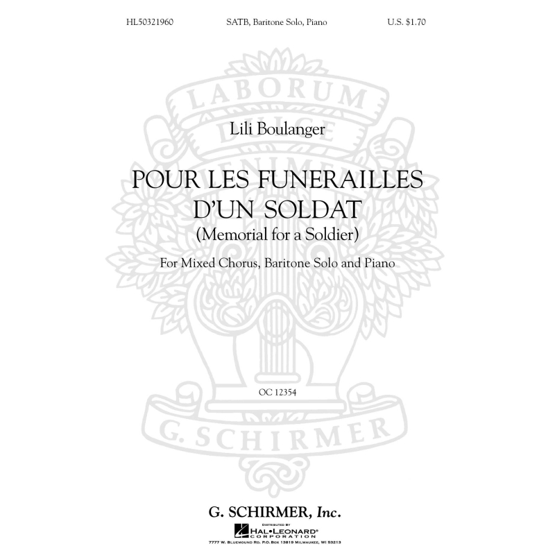 Lili Boulanger: Pour Les Funerailles DUn Soldat
