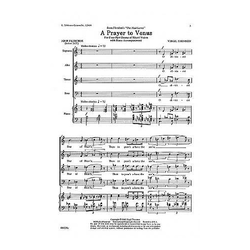 Thomson, Virgil - Prayer To...