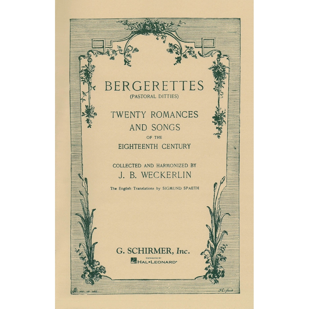 Weckerlin, Jean-Baptiste - Bergerettes - Pastoral Ditties