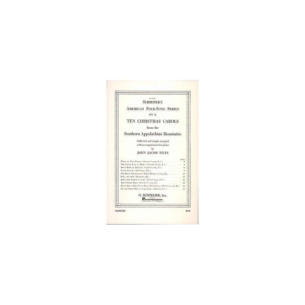 Niles, John Jacob - 10 Christmas Carols