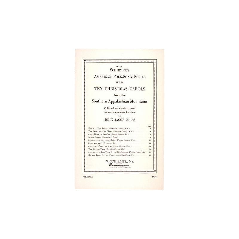 Niles, John Jacob - 10 Christmas Carols