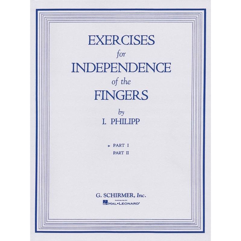 Philipp, Isidore - Exercises for Independence of Fingers - Book 1