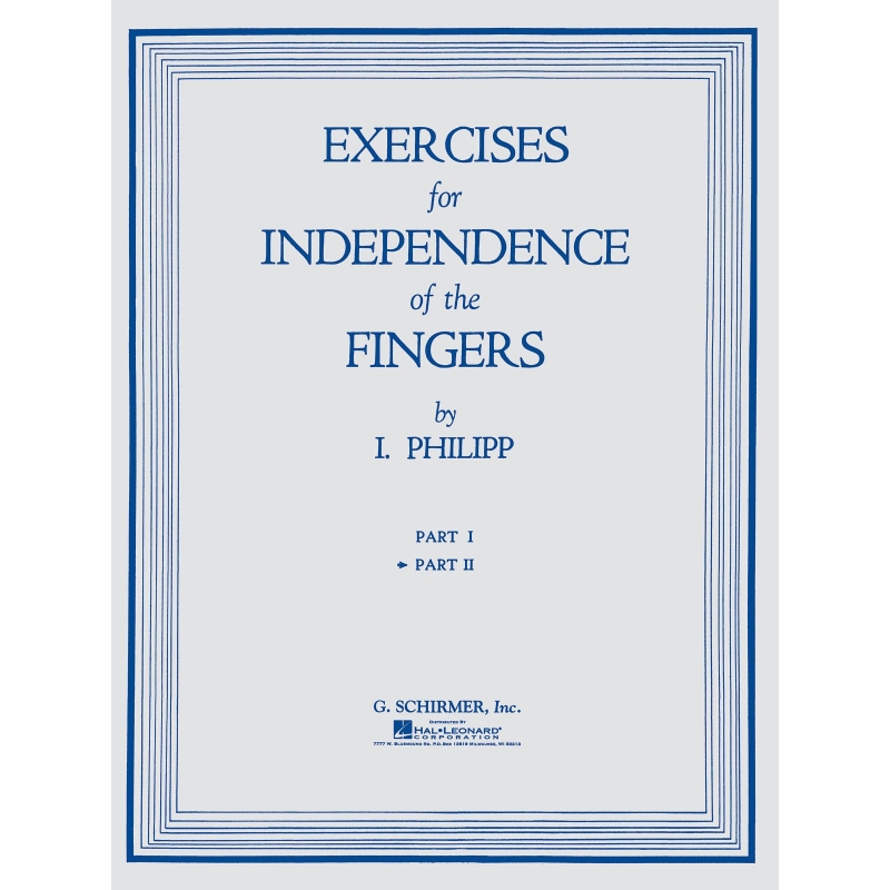 Philipp, Isidore - Exercises for Independence of Fingers - Book 2