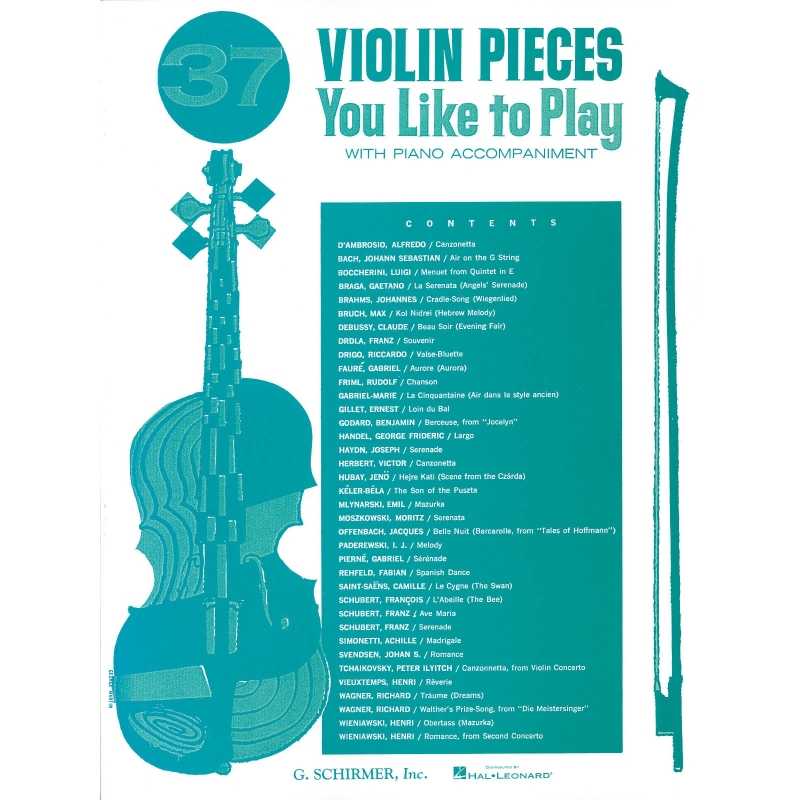 37 Violin Pieces You Like to Play