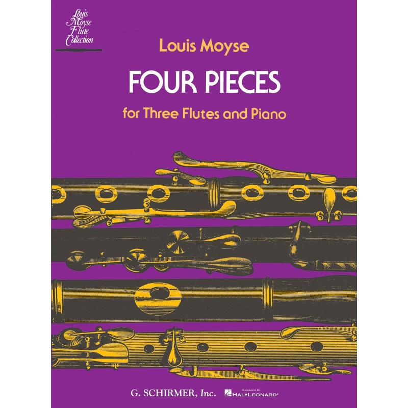 Moyse, Louis - 4 Pieces for Three Flutes and Piano