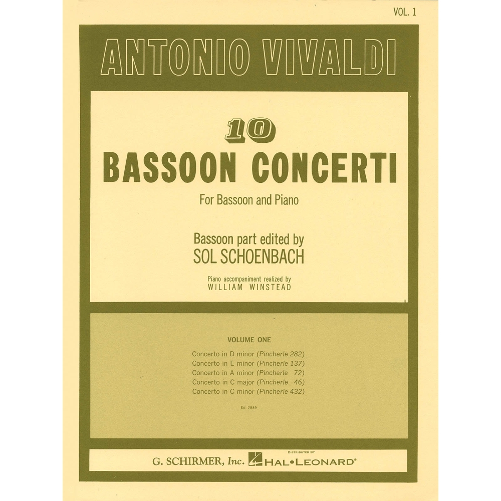 Vivaldi, Antonio - 10 Bassoon Concerti, Vol. 1