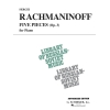 Rachmaninov, Sergei - 5 Pieces, Op. 3 (VAAP Edition)