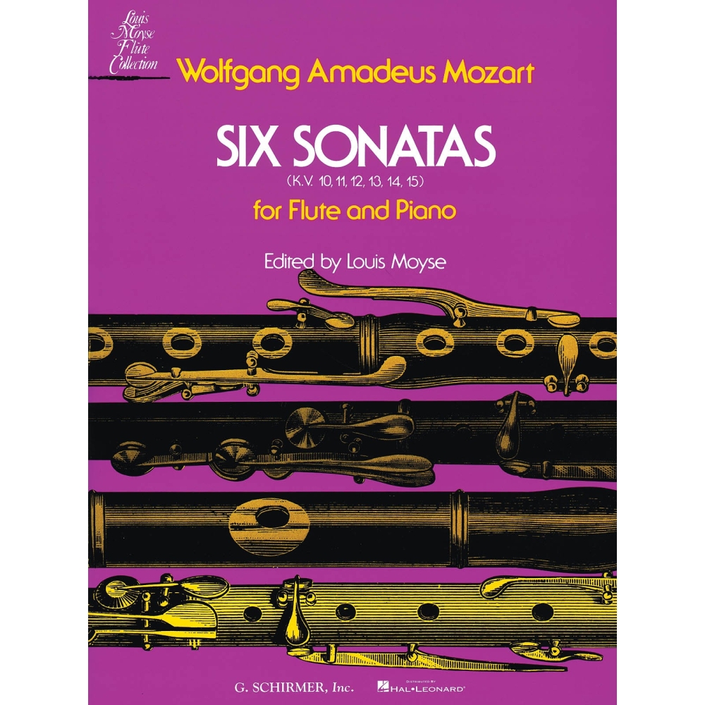 W.A. Mozart: Six Sonatas For Flute And Piano