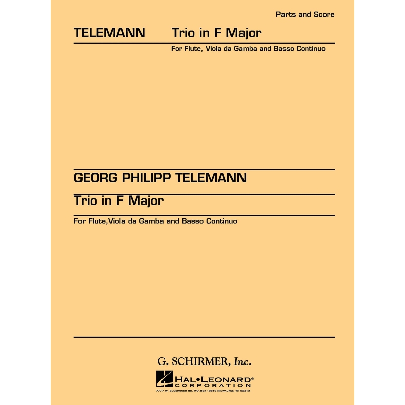 Telemann, Georg Philipp - Trio in F