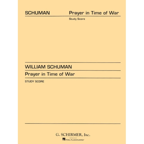 Schuman, William - Prayer...