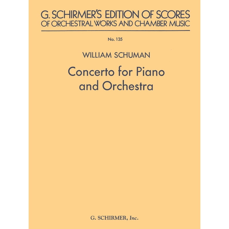 Schuman, William - Concerto for Piano and Orchestra