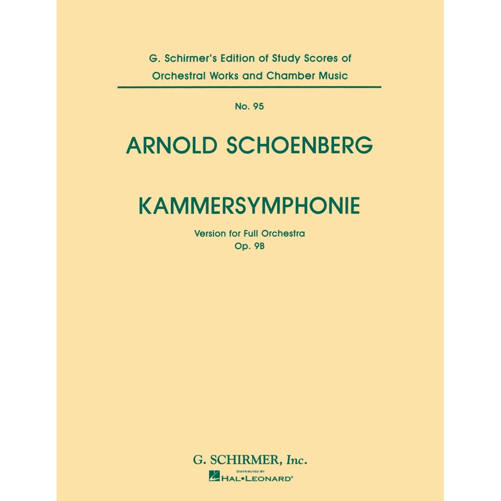 Schönberg, Arnold - Kammersymphonie, Op. 9B (Chamber Symphony)