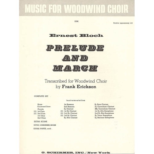 Prelude And March - Full Score