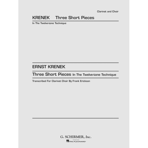 Krenek, Ernst - 3 Short...