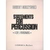 Muczynski, Robert - Statements for Percussion