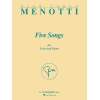 Menotti, Gian Carlo - Five Songs