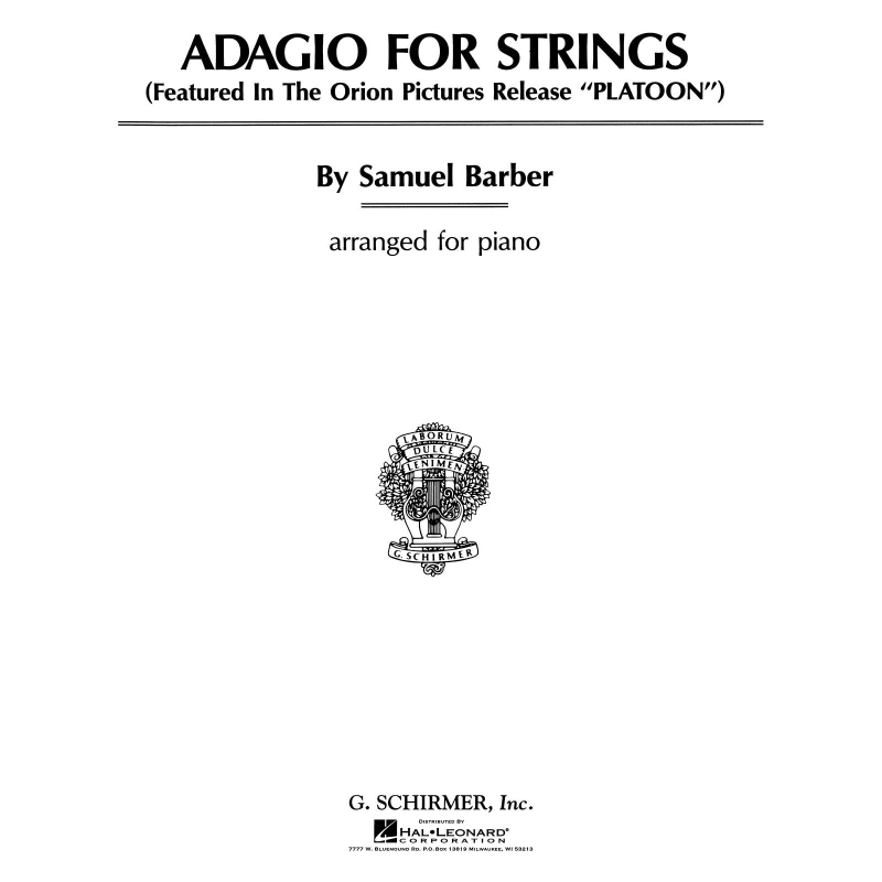 Barber, Samuel - Adagio For Strings