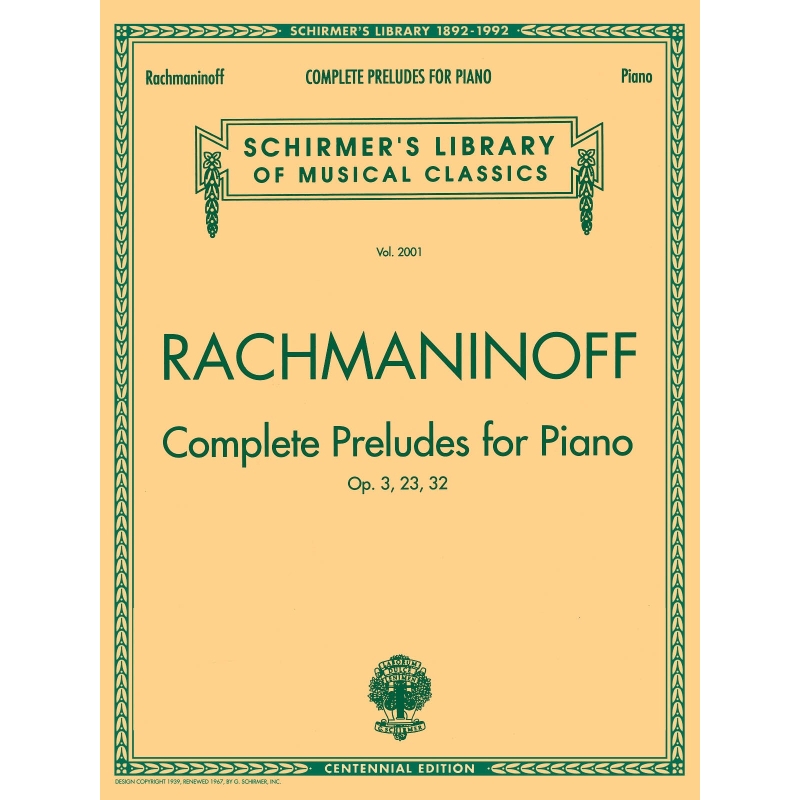 Rachmaninov, Sergei - Complete Preludes, Op. 3, 23, 32